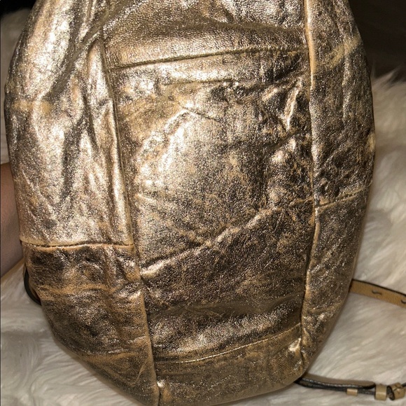 Chloe Metallic Gold Satchel Bag - Picture 4 of 16